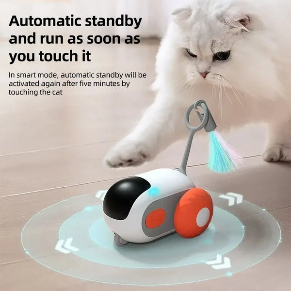 CozzyPaws™ Smart Cat Toy Automatic Moving and Remote Controlled
