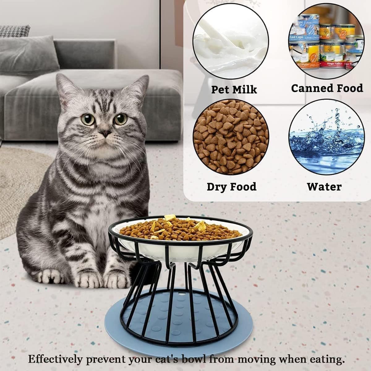 CozzyPaws™ Whisker-Safe Anti-Vomiting Cat Feeding